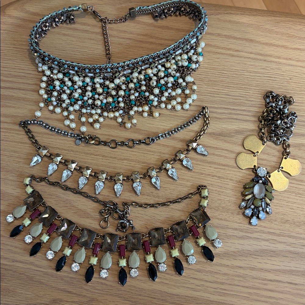 2010s Statement Necklaces - JCrew and Zara